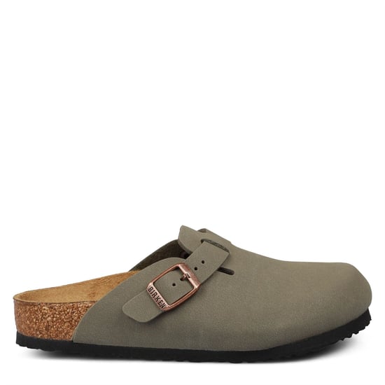 Boys Birkenstock Juniors Boston in Stone - Image 1