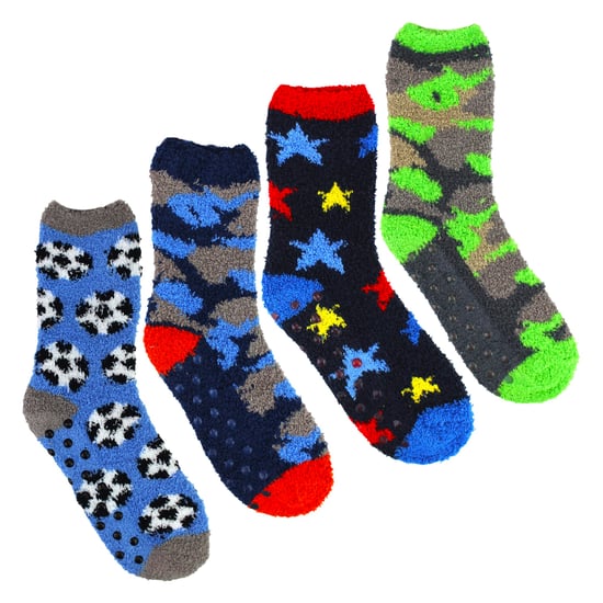 4-Pack Jongens Slippersokken Warm Gezellig Antislip Zachte Comfortabele Sokken - Image 3