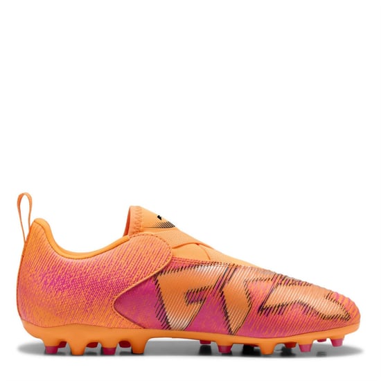 Boys Puma Kids Future 8 Match Firm Ground Football Boots in Ht Fr-Blk-Rvsh - Image 4