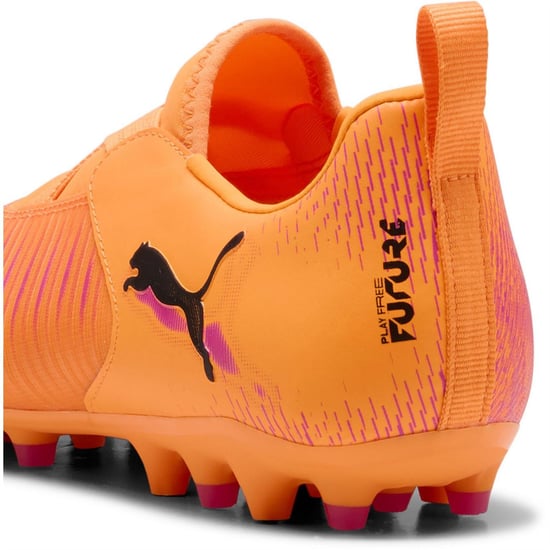 Boys Puma Kids Future 8 Match Firm Ground Football Boots in Ht Fr-Blk-Rvsh - Image 5