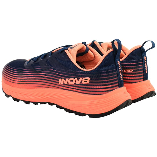 Inov-8 Trailfly Speed Womens Navy/Coral Running Shoes (Wide Fit) - Image 3
