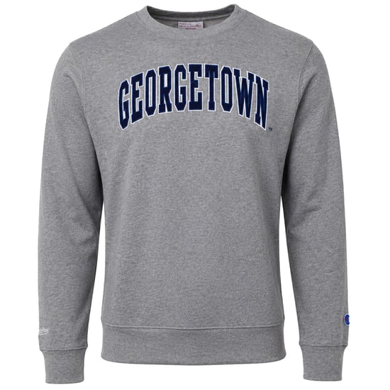 Mitchell & Ness NCAA Georgetown Arch Mens Grey Sweater - Image 1