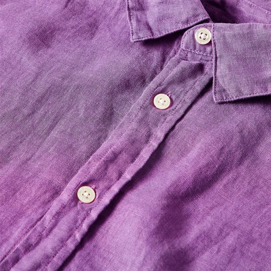 Men's Woolrich Wool Linen Shirt in Grapeade - Image 3