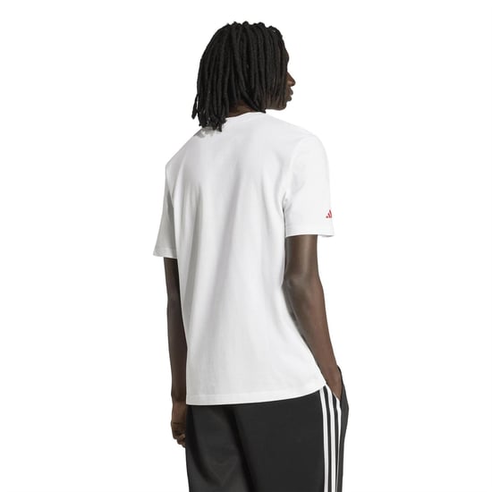 Men's adidas Arsenal FC Seasonal Graphic T- Shirt in White - Image 3