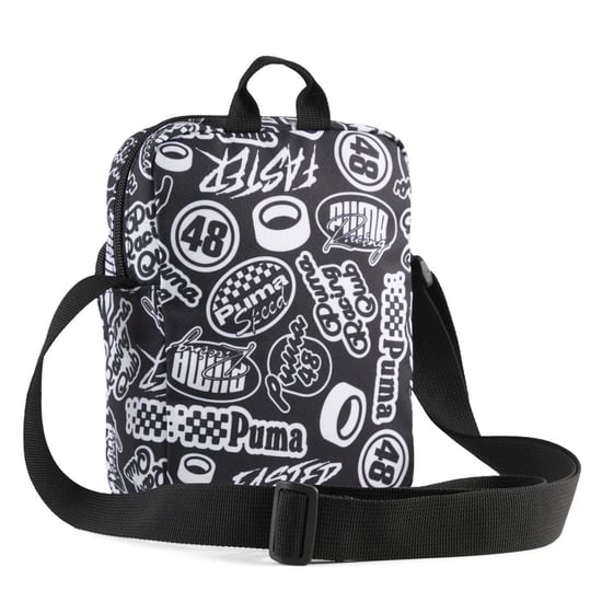 Accessories Puma Academy Aop Portable Cross Body Bag in Black/Turbo Aop - Image 2
