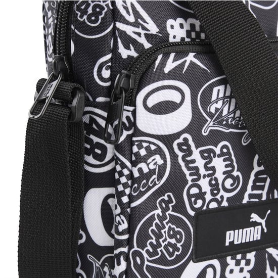 Accessories Puma Academy Aop Portable Cross Body Bag in Black/Turbo Aop - Image 4