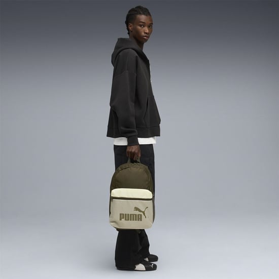 Accessories Puma Phase Colour Block Backpack in Dark Olive/Army - Image 5