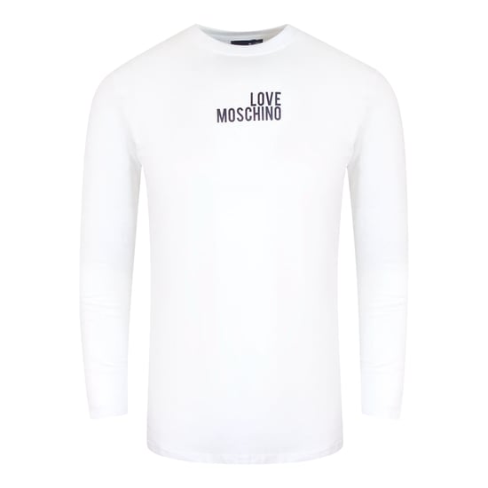 Love Moschino T-shirt Met Opvallend Logo En Lange Mouwen, Wit - Image 1