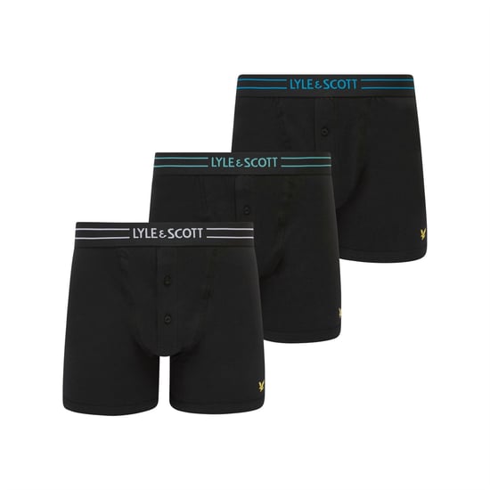 Men's Lyle And Scott Lewis 3pk in Black Multi - Image 1
