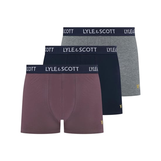 Men's Lyle And Scott Barclay 3pk in Flint/Grey/Blue - Image 1