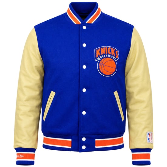 Mitchell & Ness NBA New York Knicks Mens Blue Varsity Jacket - Image 1