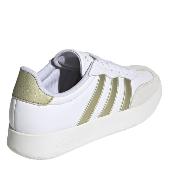 Men's adidas Men's Barreda Low-Top Trainers in Ftwr White/Gold - Image 4