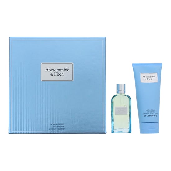 Abercrombie & Fitch First Instinct Blue Eau de Parfum 50ml + Body Lotion 200ml Gift Set for Her - Image 1