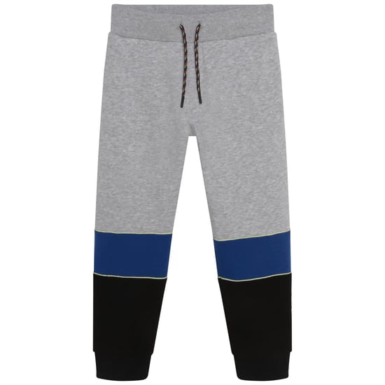 Boys Kenzo Closed Hem Fleece Jogging Bottoms Infants in Grey Marl - Image 1