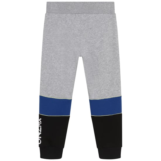 Boys Kenzo Closed Hem Fleece Jogging Bottoms Infants in Grey Marl - Image 2