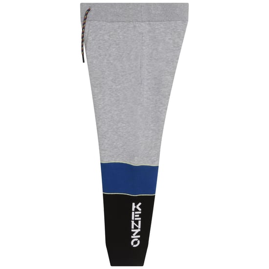 Boys Kenzo Closed Hem Fleece Jogging Bottoms Infants in Grey Marl - Image 3