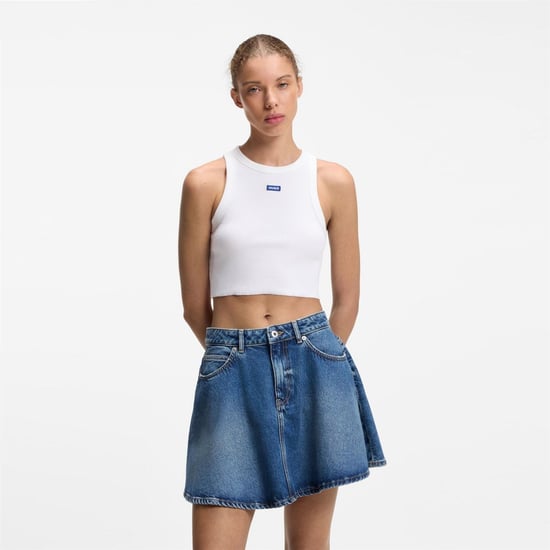 Women's Hugo Baby Tank in White - Image 2
