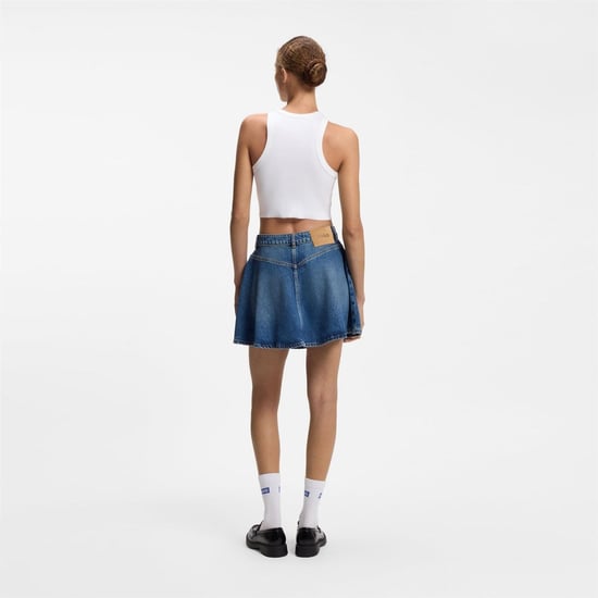 Women's Hugo Baby Tank in White - Image 3