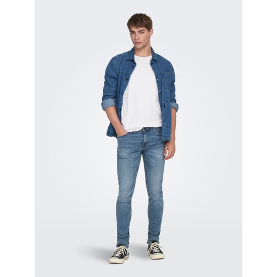 Only & Sons Onsloom life slim l blue pk 2371 blue denim - Image 4