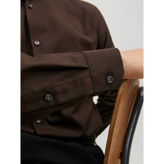 Jack & Jones jprblaparker shirt l/s noos 12227385 chocolate torte - Image 2