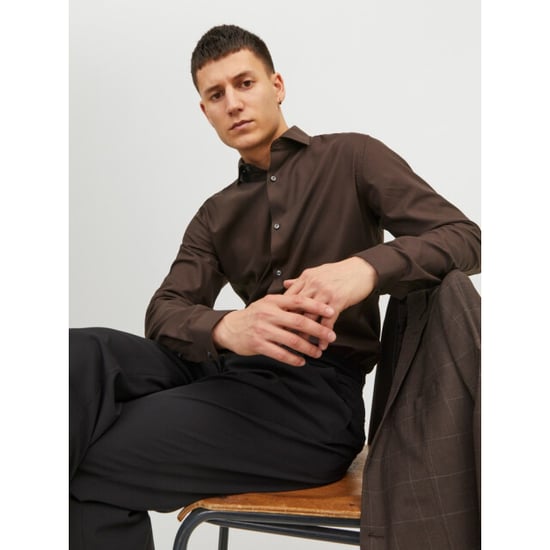 Jack & Jones jprblaparker shirt l/s noos 12227385 chocolate torte - Image 5