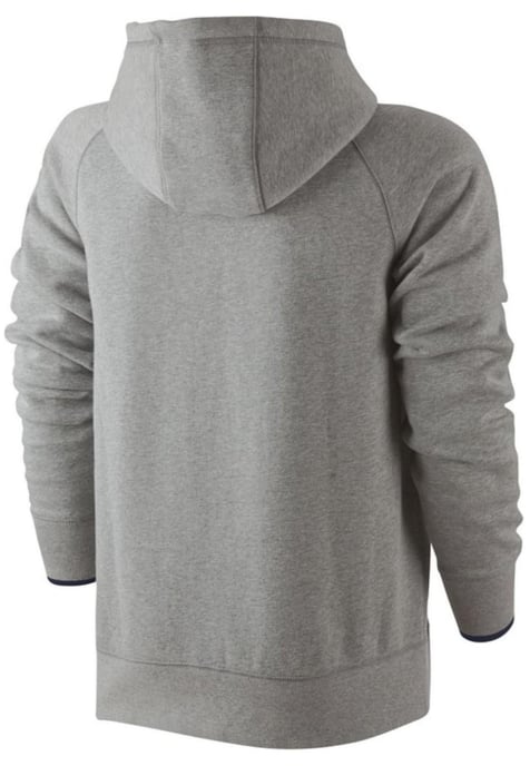 Nike Air Fleece Full Zip Heritage Hoodie in Grey - Image 4