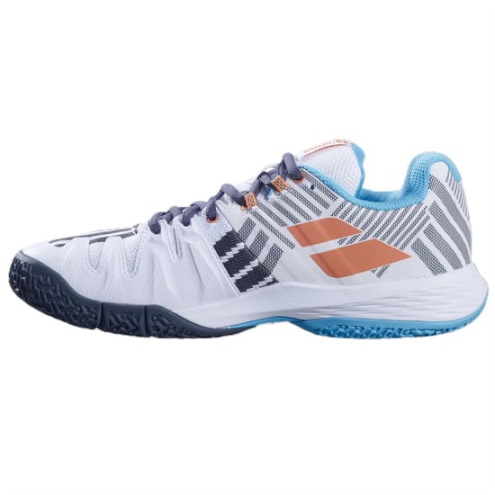 Women's Babolat Sensa Padel Trainers in White/Sunset - Image 2