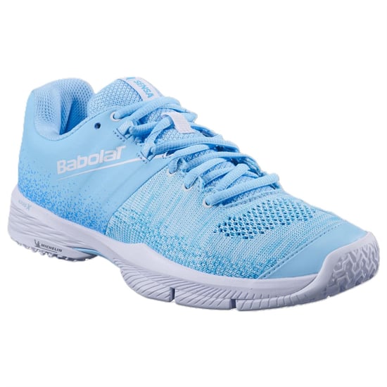 Women's Babolat Sensa Traine in Blue/Tigerlily - Image 3