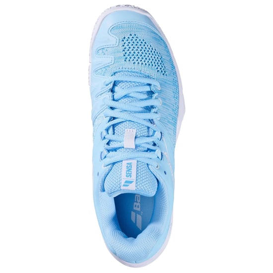 Women's Babolat Sensa Traine in Blue/Tigerlily - Image 4