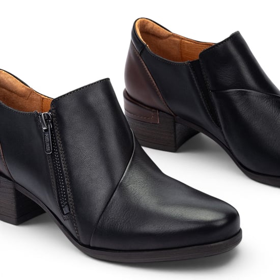 Pikolinos dames zwarte leren schoenen met lage hak - Malaga - Image 5