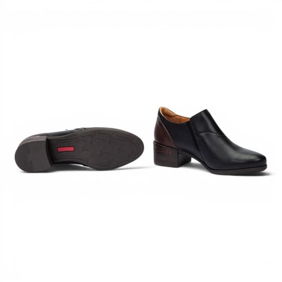 Pikolinos dames zwarte leren schoenen met lage hak - Malaga - Image 6