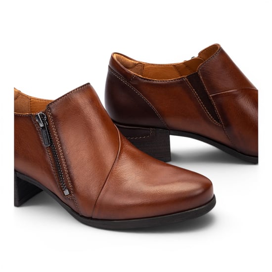 Pikolinos bruine leren schoenen met lage hak voor vrouwen - Malaga - Image 5
