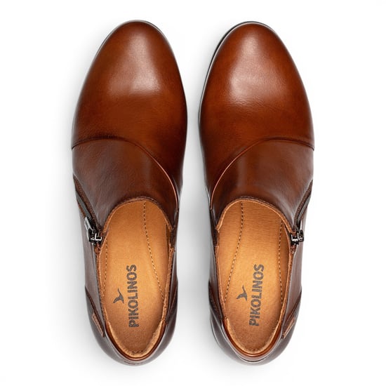 Pikolinos bruine leren schoenen met lage hak voor vrouwen - Malaga - Image 6