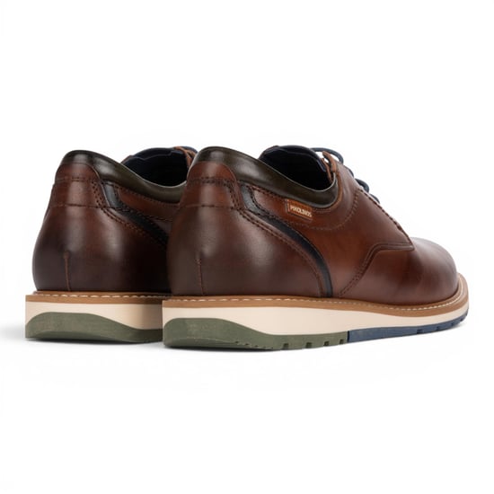 Pikolinos Men's Brown Leather Lace-Up Smart Shoes - Berna - Image 5