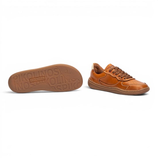 Pikolinos Tan Brown Leather Sneakers Trainer Barfotaskor - Aranjuez - Image 6