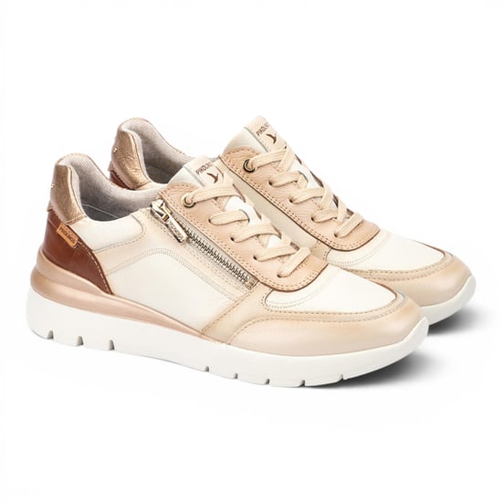 Pikolinos dames witte leren sneakers trainerschoenen - Cantabrië - Image 3