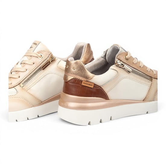 Pikolinos dames witte leren sneakers trainerschoenen - Cantabrië - Image 5