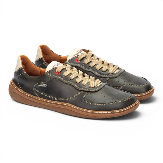 Pikolinos Pine Green Leren Sneakers Trainer Barefoot Schoenen - Aranjuez - Image 3