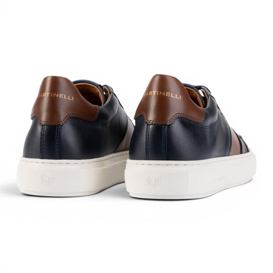 Martinelli Herrblå lädersneakers Träningsskor - Hastings - Image 6