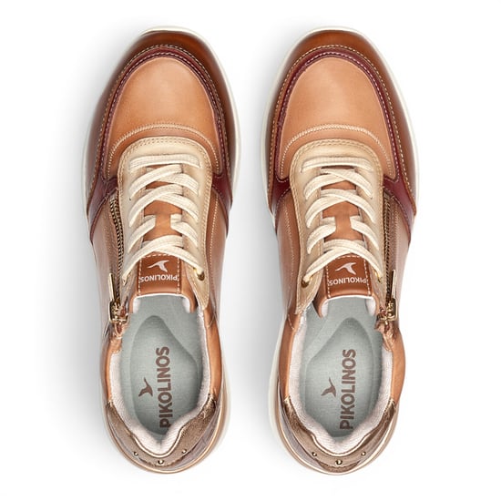 Pikolinos damer Tan-beige lädersneakers Träningsskor - Cantabria - Image 6