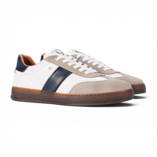 Martinelli Herrarnas blå lädersneakers Träningsskor - Seaford - Image 3