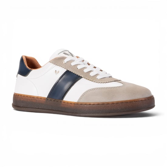 Martinelli Herrarnas blå lädersneakers Träningsskor - Seaford - Image 4