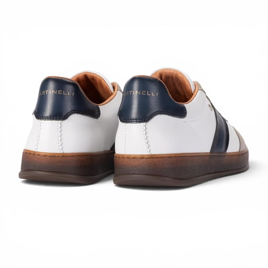 Martinelli Herrarnas blå lädersneakers Träningsskor - Seaford - Image 5