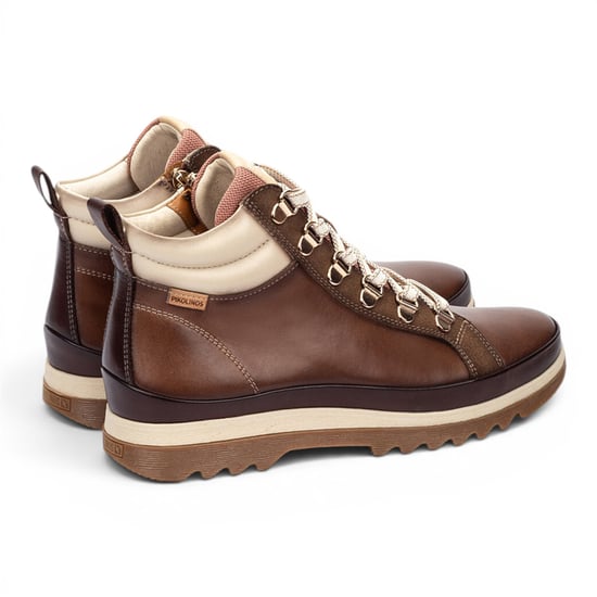 Pikolinos Dames bruine leren sneakers winterveterlaarzen - Vigo - Image 4