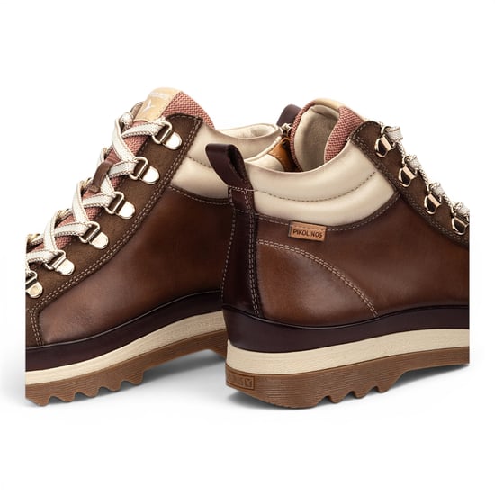 Pikolinos Dames bruine leren sneakers winterveterlaarzen - Vigo - Image 5