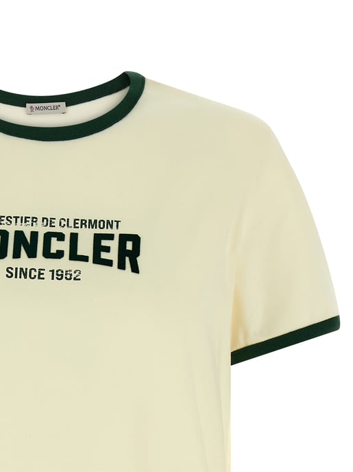 Moncler Beige Cotton T-Shirt - Image 3