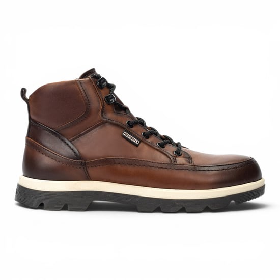 Pikolinos Men's Brown Leather Lace-Up Ankle Boots - Vigo - Image 1