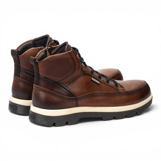 Pikolinos Men's Brown Leather Lace-Up Ankle Boots - Vigo - Image 4