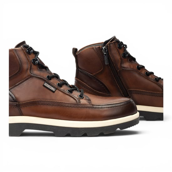 Pikolinos Men's Brown Leather Lace-Up Ankle Boots - Vigo - Image 5