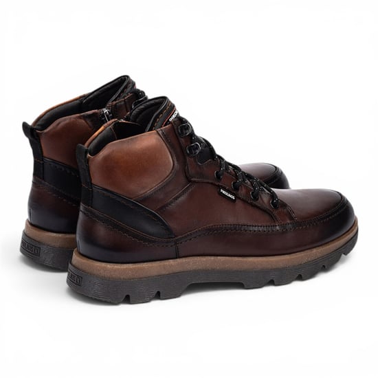 Pikolinos Men's Dark Brown Leather Lace-Up Ankle Boots - Vigo - Image 4